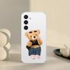 Teddy Bear Phone Case For Samsung Galaxy A52 A12 A51 S21 Edge S22ULTRA S23 S24 S20LITE Plus Ultra Transparent Cover