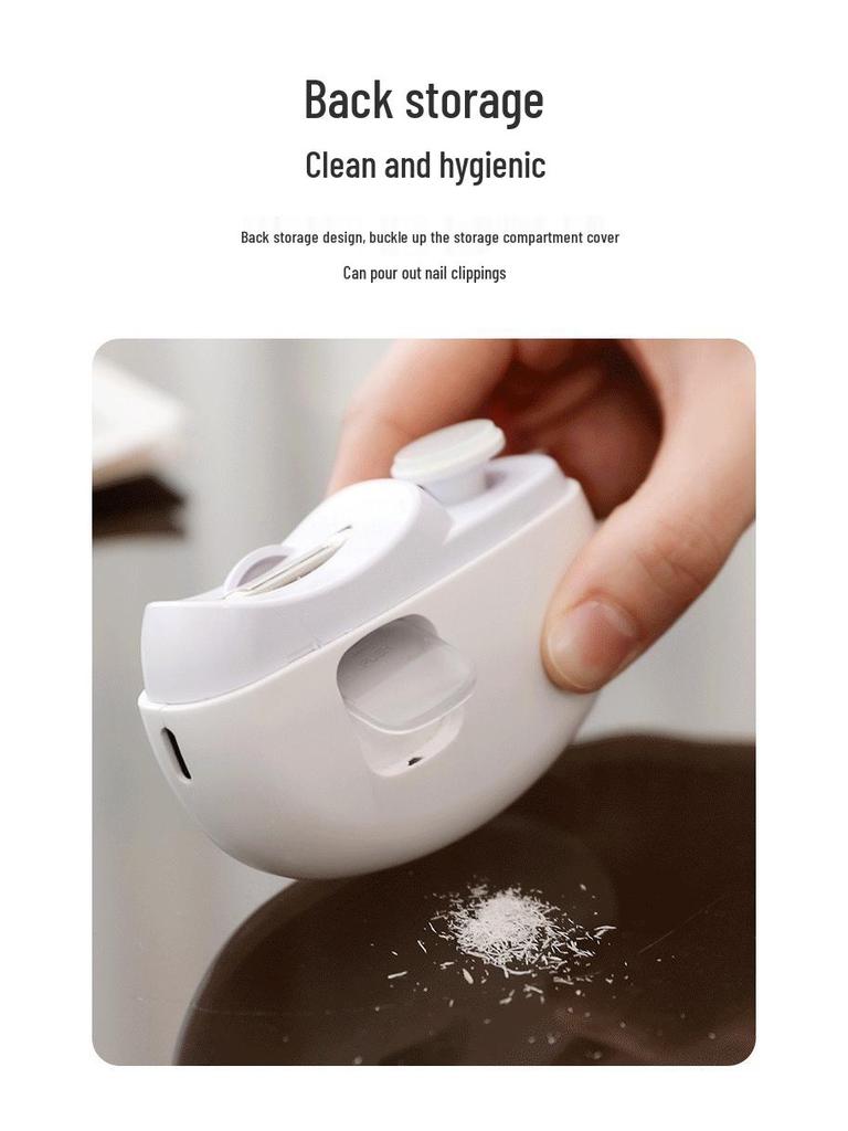Electric Anti-Pinch Nail Clipper & Grinder for Kids and Adults