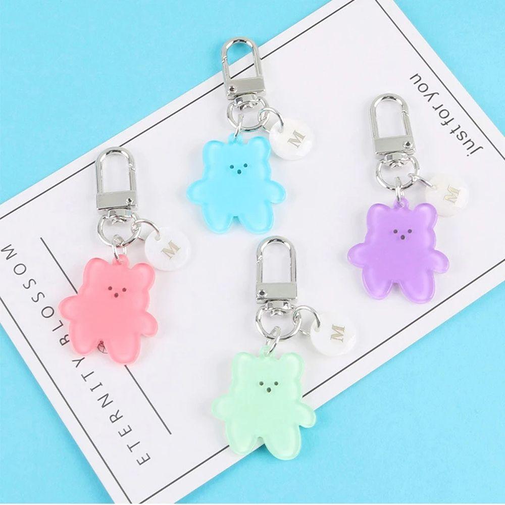 CONGARTENO 4pcs Plush Alpaca Pendant Key Chain Hanging Ornament For Bag