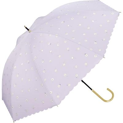 Sun Gold Line Daisy Lavender Light UV Heat Suitable for Rain or Long 55cm Perfect for and Stylish and Cute for Product [2025] Wpc. Umbrella, Pattern,