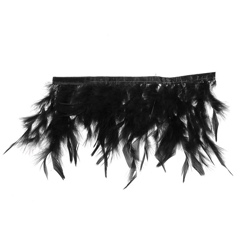 1 Pair Feather Cuff Wrist Elegant Ostrich Feather Snap Durable Bracelet Nail Photo Shirt Cuff With Feather Multicolor