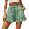 Summer New Women'S Chiffon Printed Casual Pocket Waist Shorts