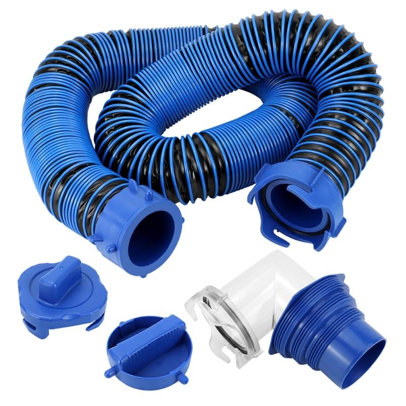 Premium Construction Drainage Hose Leakproof Waste Hose Drainage Pipe for Motorhome Trailer 10FT Length