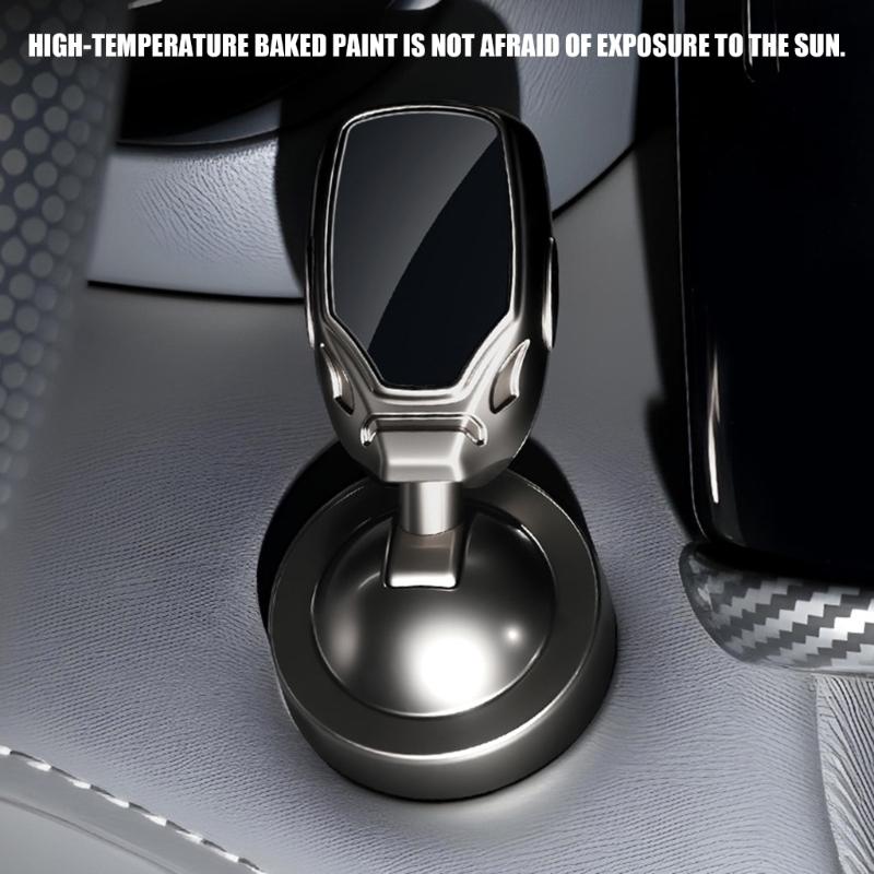 Couvercle de bouton de démarrage par poussée de voiture en métal Améliorations intérieures de voiture Capuchon de décoration de bouton de démarrage de volant chrome haute brillance