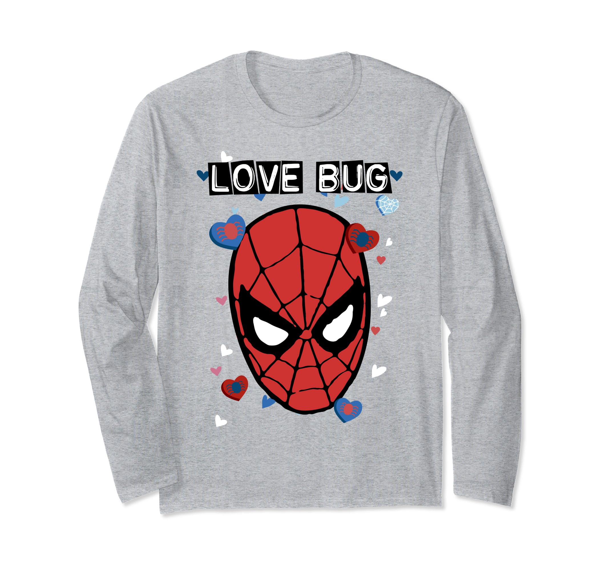 

Marvel День святого Валентина Человек-паук Любовный жучок Портрет Футболка с длинным рукавом