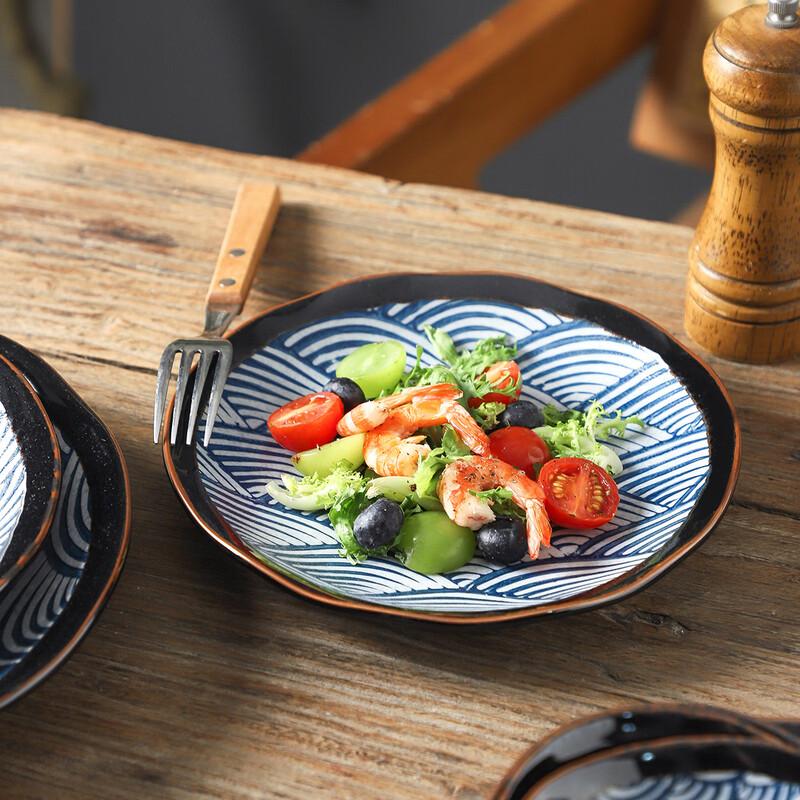 Dunzhu Hand-Painted Ceramic Serving Plate