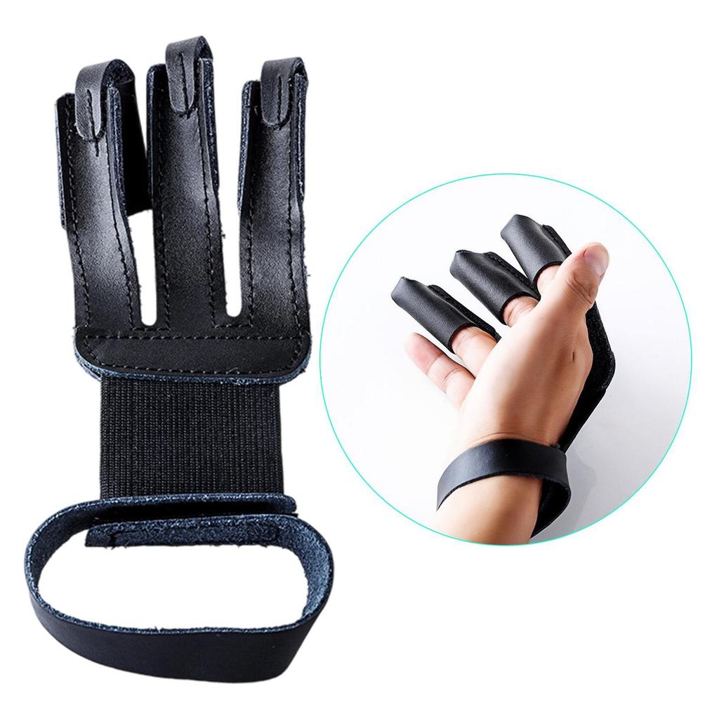 Archery Glove PU Leather Lightweight for Men Women Beginner Practice
