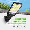 Solar Powered High Brightness Street Light IP65 Waterproof Parking Lot Light Remote Control 3 Modes for Yard Garage Sports Court