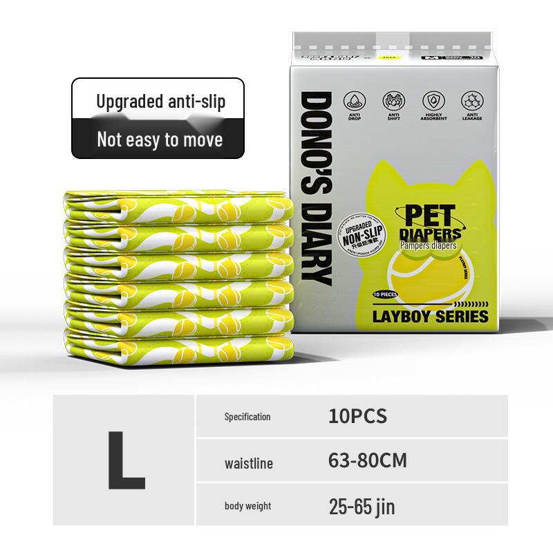 Pet Joy Disposable Dog Diapers - Color-Changing Sanitary Pants for Female and Male Dogs