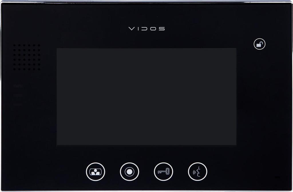 Vidos M670B Monitor de Videoportero Manos Libres de 7", LCD TFT a Color