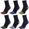 Asuka Made with Asahi Kasei ROICA Deodorizing Strong and Sizes 6 Pairs Five-Toe Socks, Agent, Reinforcement, Half-Length, Men's Women's, 27-29cm,
