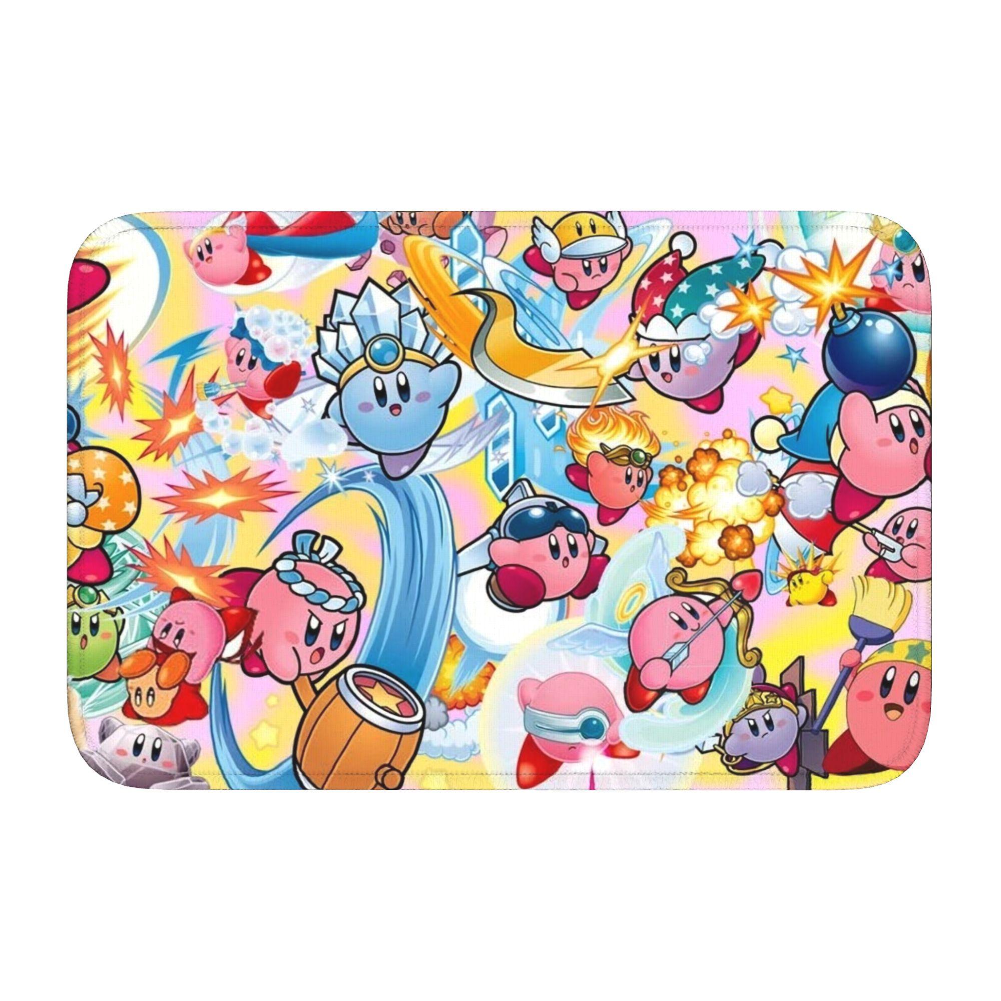 

Kirbys Cartoon Game Front Door Floor Entrance Welcome Mat Outdoor Kitchen Bath Doormat Toilet Living Room Carpet Rug Footpad 60cm x 90cm