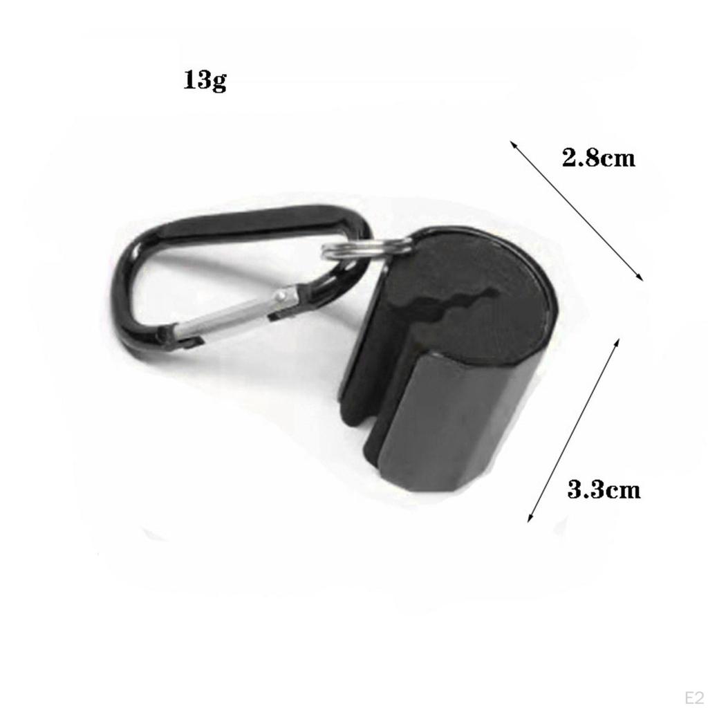 Fishing Rod Holder Clip with Keychain Attachment
