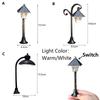 Fairy Garden Figurine Ornament Model Lamp Mini Road Light Model Miniatures Resin Craft Retro LED Street Lamp Figurine Home Decor