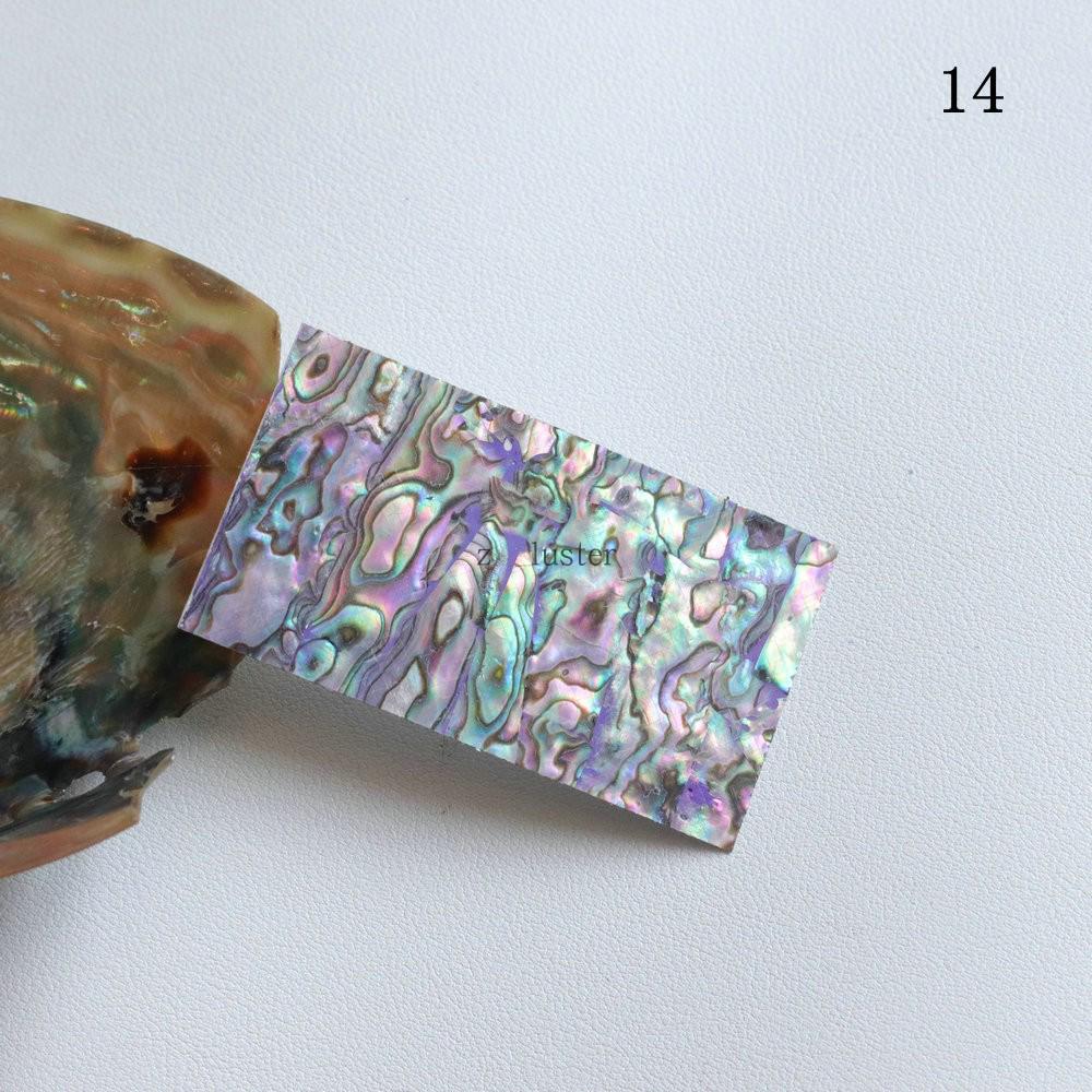 4x7cm Japanese Style Mother-of-Pearl Abalone Shell Nail Stickers with Adhesive, Colorful Patterns, Bendable Ornaments.