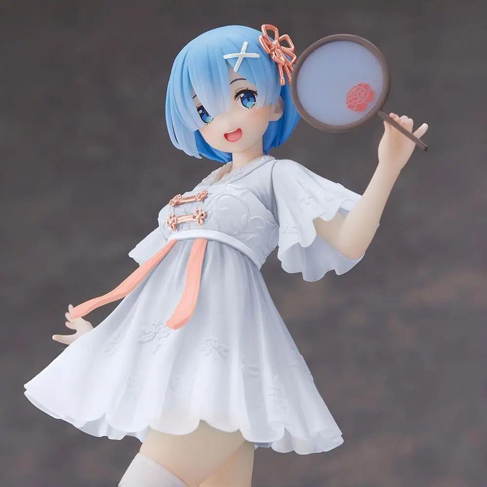 Re:Zero Rem Chinese Hanfu PVC Figure - 180mm Collectible Car Dashboard Decor, Anime Statue for Desk Office Gaming Room Gift