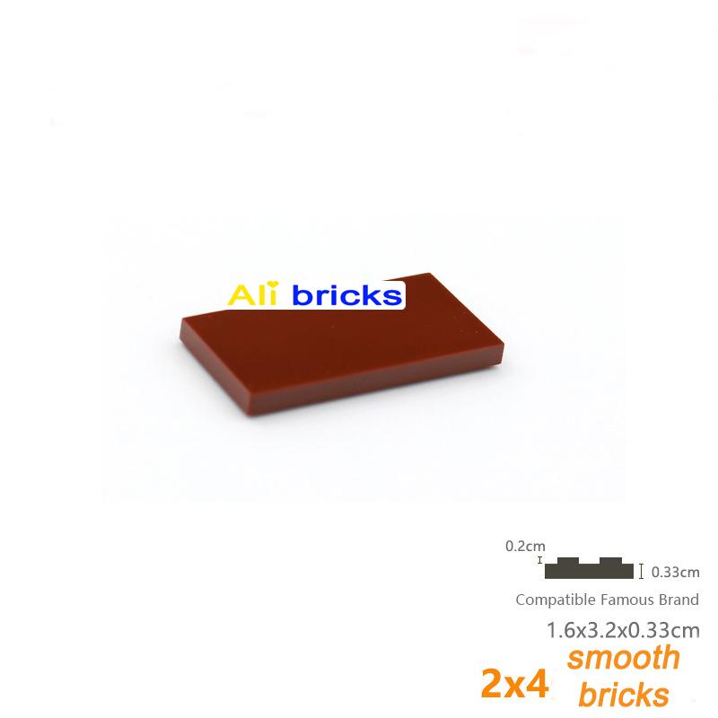 20pcs DIY Building Blocks Figures Bricks Smooth 2x4 Educational Creative Size Compatible With 87079 Plastic Toys for Children