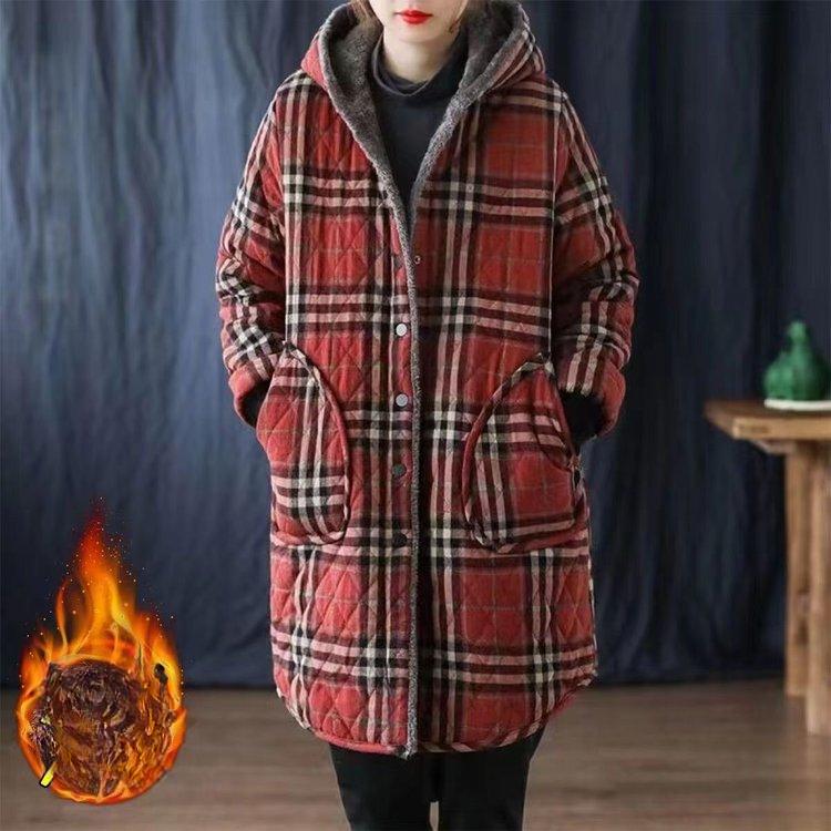 

Повседневные зимние куртки в полоску с капюшоном, стеганые утепленные пальто, женская одежда, длинные парки больших размеров, зимние хлопковые пальто 5XL