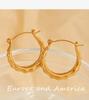 Elegant Geometric Luxury Jewelry: Niche C Circle Stud & Hoop Earrings for Women