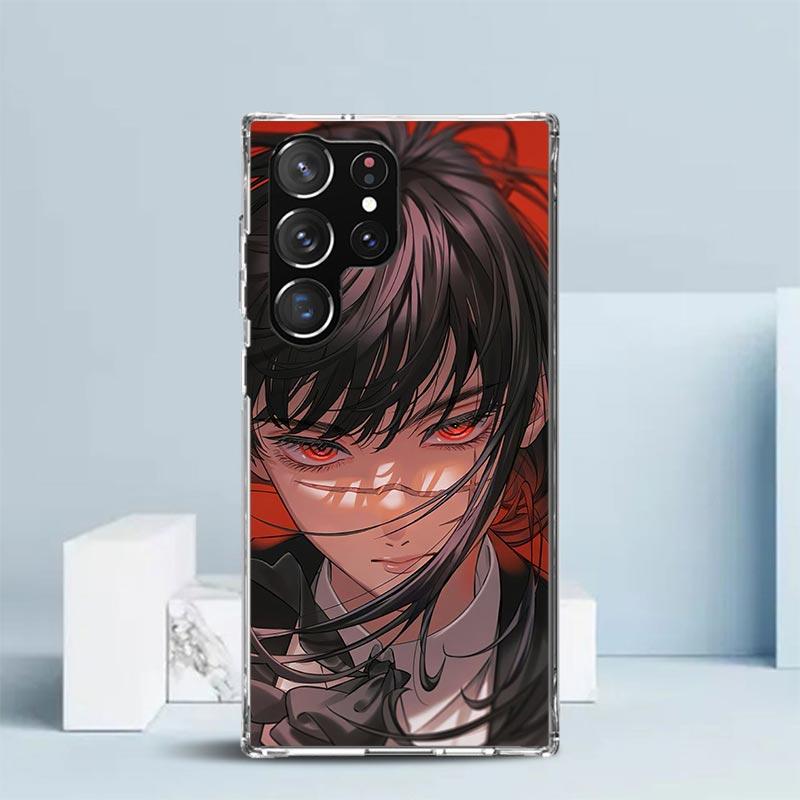 C-Kettensägenmanns Yoru Kriegsteufel Weiche Hülle für Samsung Galaxy S25 Edge S26 S24 S23 Ultra Handyhülle S22 S21 Plus S20 FE Druck Pat