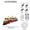 11.81FT Holiday Lighting With LED Lights Giant Christmas Inflatable Decoration Santa Train Xmas Garden Supplies Home Ornaments