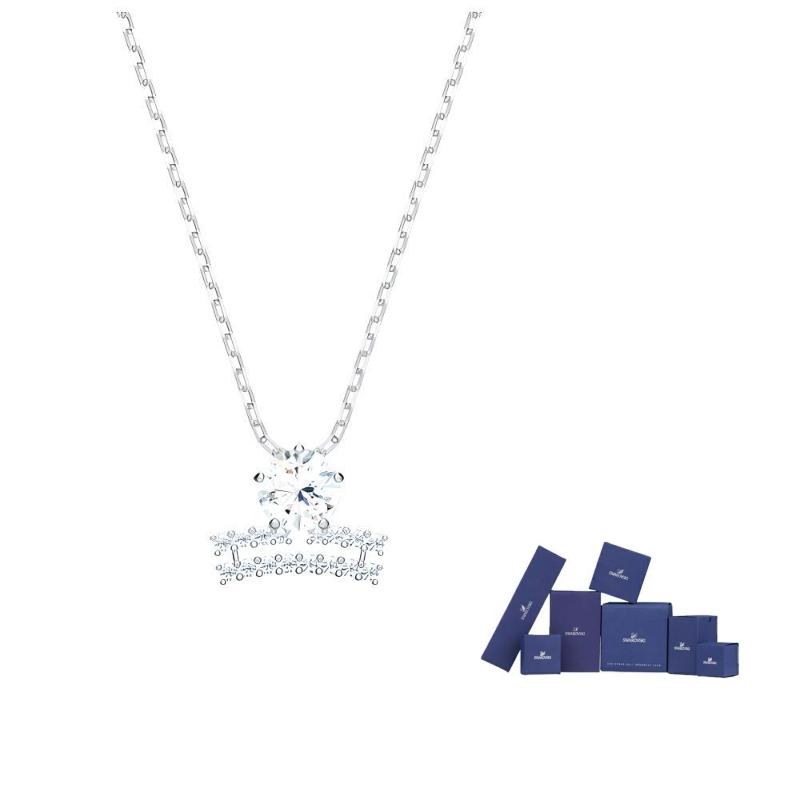 Swarovski Necklaces Womens Silver F-Original brand box (color random)