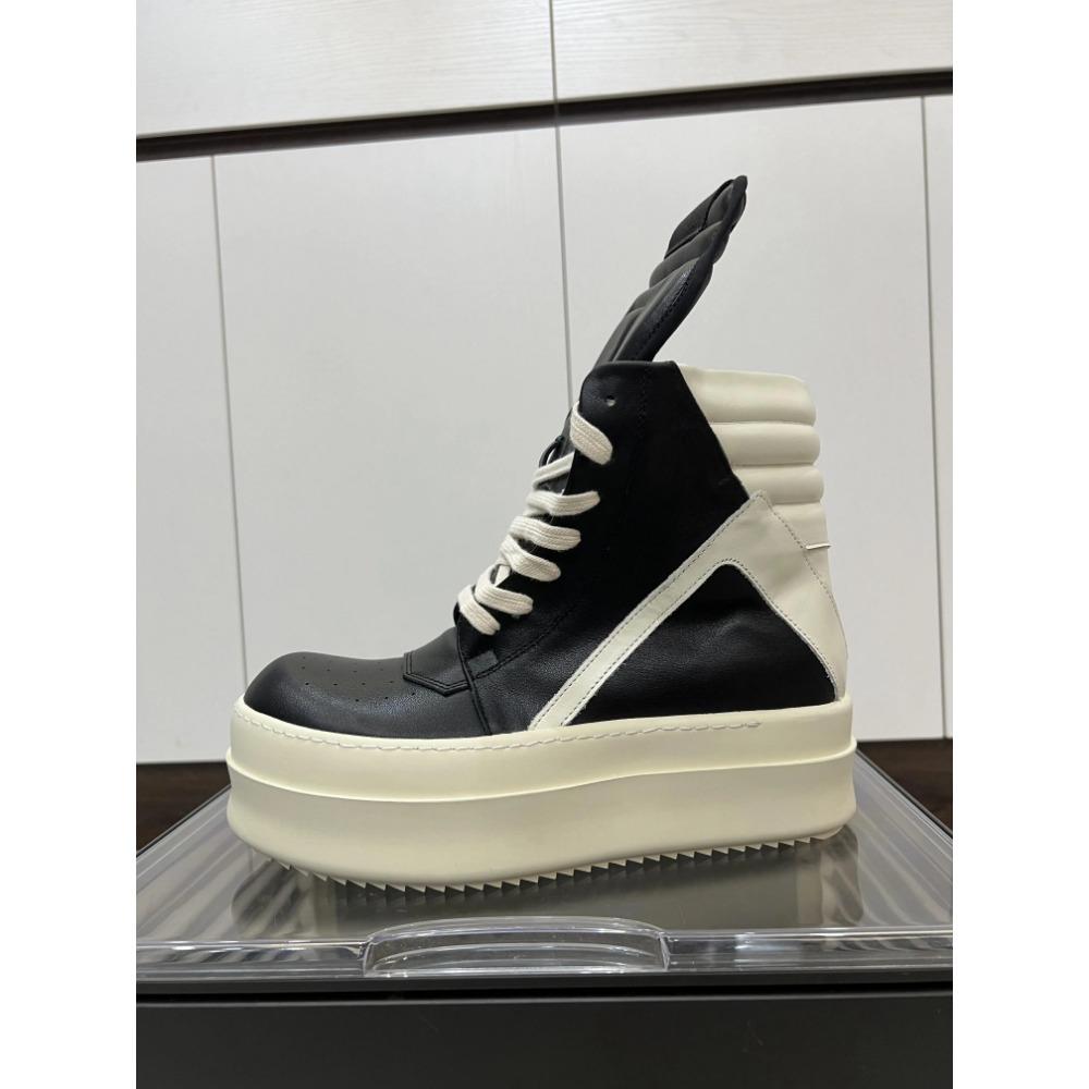 Men Shoes Trendy Blue Leather Casual Double Bottom Premium Women's Zipper Thick Soled Sneakers Height increasing Shoes