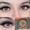 FUNSACHY Colored Contact Lenses Yearly Brown Lens for Eyes Makeup Beauty Green Color Lenses Fashion Grey Pupils Contacts 2Pcs