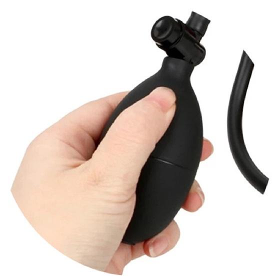 Velký anální kolík anální extender Vagina dilatační erotické hračky pro dospělé 18 měkký silikonový nafukovací anální kolík černé dildo pro ženy