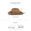 Meier Mixed color straw hat western cowboy straw hat outdoor sun hat