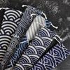 Japanischer Stil DIY Reise-Aufbewahrungstasche Kordelzugtasche Strohgeschirr tragbar Kordelzug Löffel Stäbchen Stofftasche
