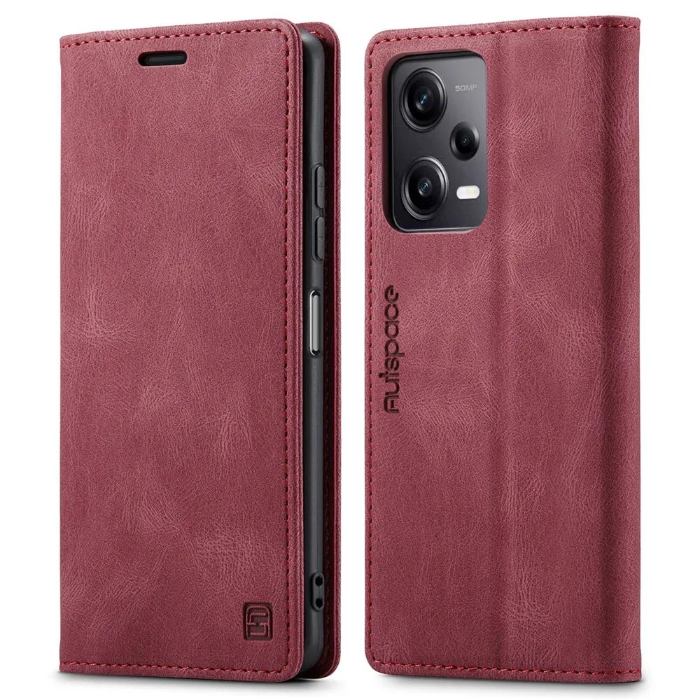 Magnetic Flip Leather Case For Redmi Note 12 11 10 S 8 9 Pro Wallet Cover For Xiaomi 13 12 11 Lite 12T 11T 10T Pro Poco X5