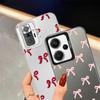 Case for Xiaomi Redmi Note 14 A2 13C 12 10 11 Pro 14C A1 Note 13 12 Pro Plus 12C Phone Cover Fashionable Red Pink Bow