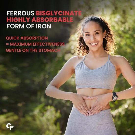 Carbamide Forte Chelated Iron with Vitamin C, B12, Folic Acid and Zn - 100 Tablets