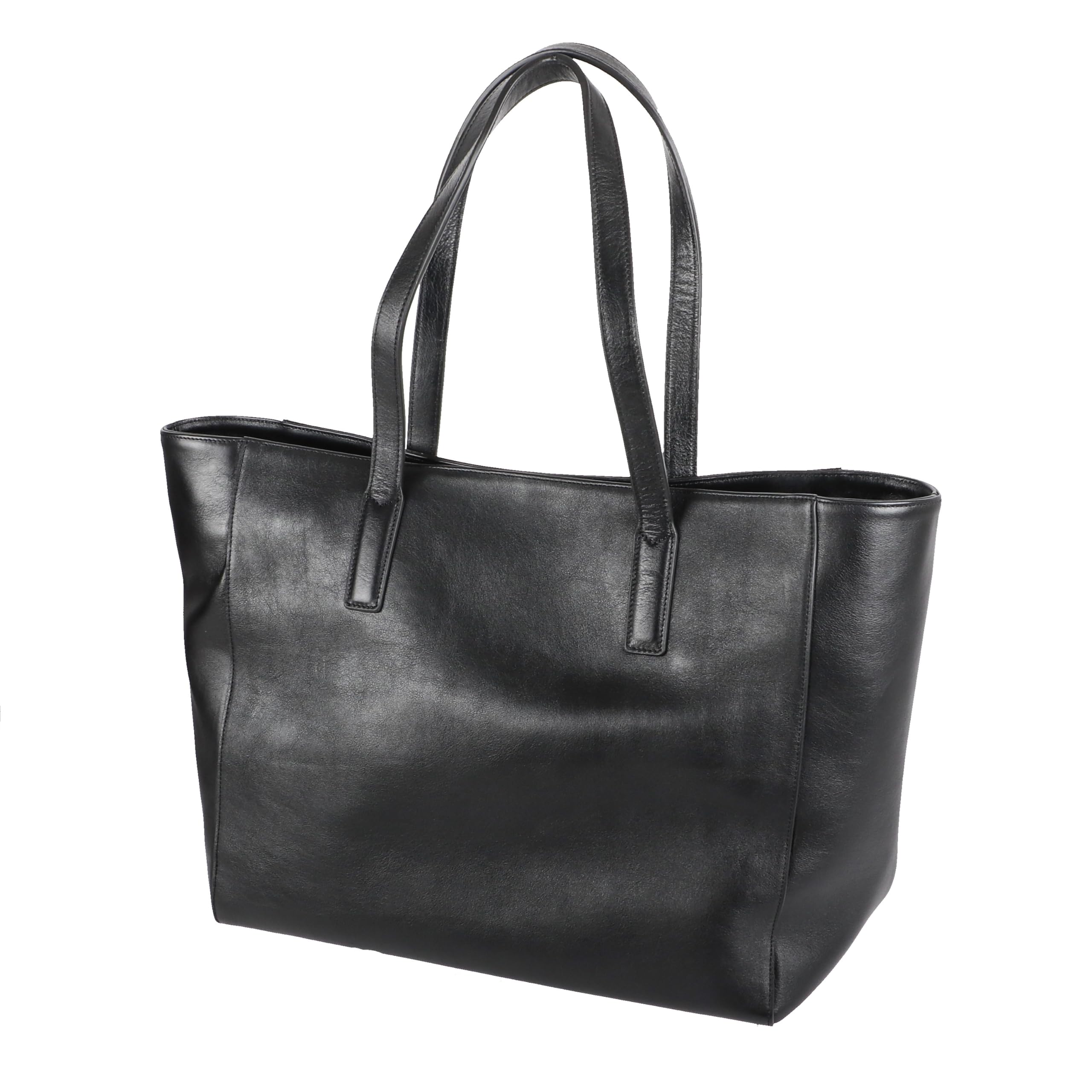 

Genuine NP Leather Simple Tote Black [Boosters] Bag, Stylish, Boosters,