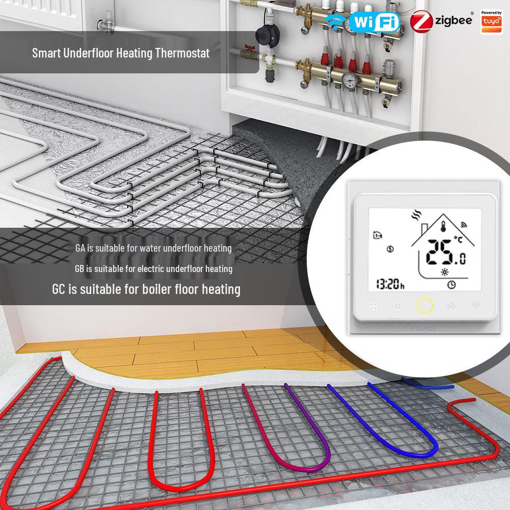 Zigbee/WiFi Tuya Smart Floor Heating Thermostat - Voice/App Control Timer Switch