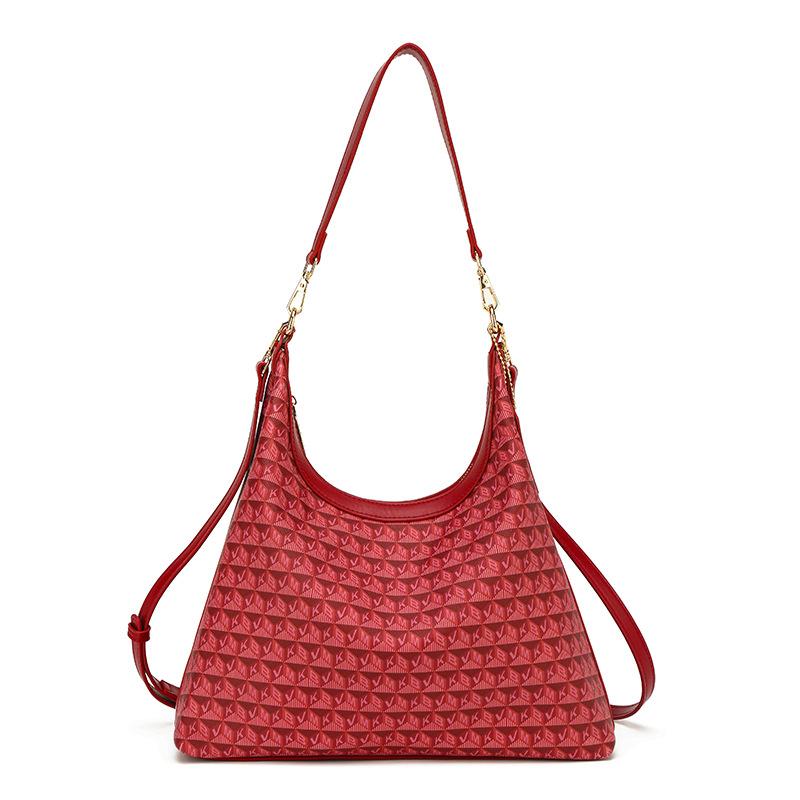 

New niche popular street photography fashion contrasting color casual underarm bag single shoulder crossbody women s bag красный