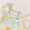 Deesha Girls' Sweet Floral A-line Sleeveless Cotton Dress