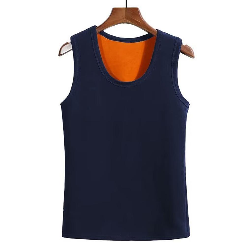 Men Winter Fleece Lined Thermal Tank Tops Warm Base Layer Vests Undershirt