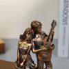 Romantyczna Figurka Pary Statua Żywica Rzeźba Kochanka Europejski Styl Dom Wnętrze Dekoracja Pulpit Akcesoria Rękodzieło