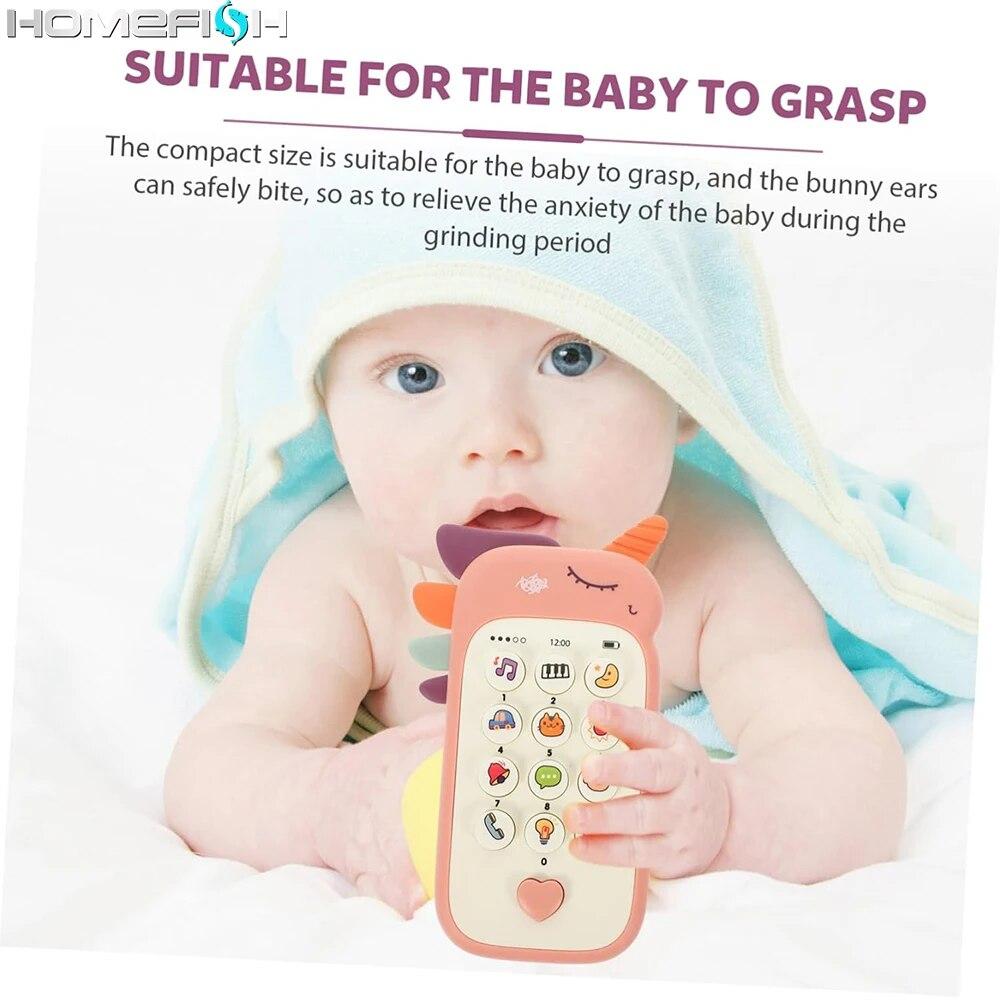 Baby Telephone Music Toy Sound Machine Kids Infant Early Educational Mobile Phone Gift