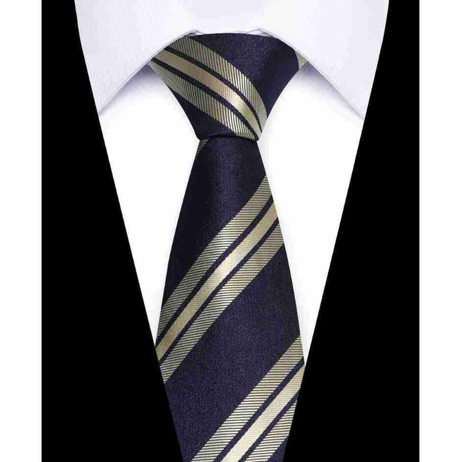 Elegant European & American Men's 8CM Hand-tied Silk Polyester Tie - Casual Business Style