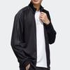 Adidas Solid Color Stand Collar Fitness Sports Jacket Men Outerwear Black GD3792