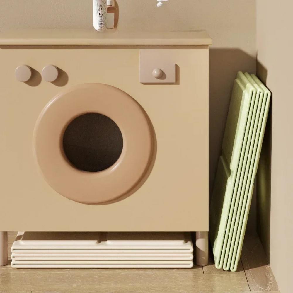 Foldable No Installation Bathtub for Kids Toddler Bath Tub with Drain Plug Space Saving PVC Portable Bathtub For 0-5 Years Old