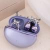 Electroplated Coppers Ear Clip With Pearls Butterfly Design Easy Installation For Headphones