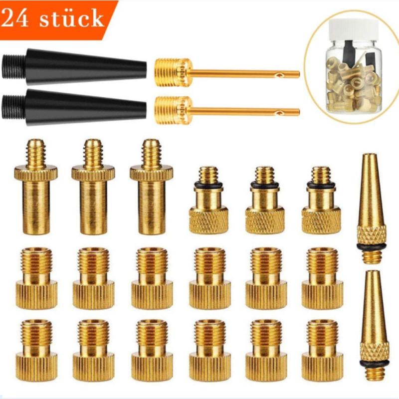 1 Set Fahrradventiladapter Kupfer Fahrradventilbaugruppe Sv Av Dv Fahrradreifenpumpenadapter