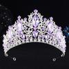 Water Drop Shape Tiara Hair Crown Rhinestone Bridal Wedding Crown Hair Accessories  Party Event