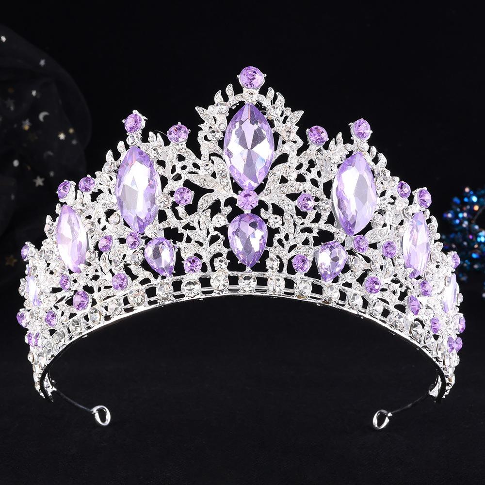 Water Drop Shape Tiara Hair Crown Rhinestone Bridal Wedding Crown Hair Accessories  Party Event