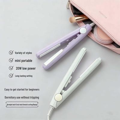Compact 2-in-1 Electric Hair Curler & Straightener for Bangs