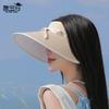 Summer UV protection sun hat children ice silk eaves empty top sun hat versatile fashion bow sun protection hat